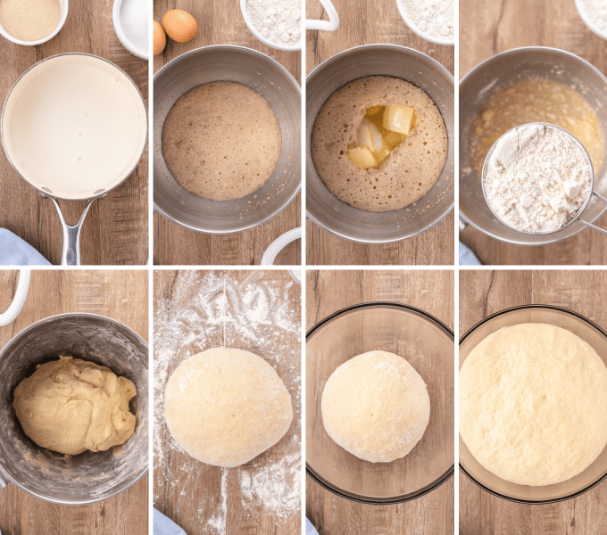 step by step how to make sweet roll dough