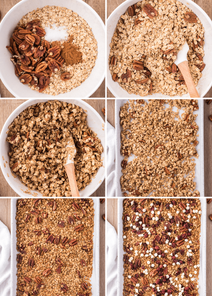 step by step how to make homemade granola