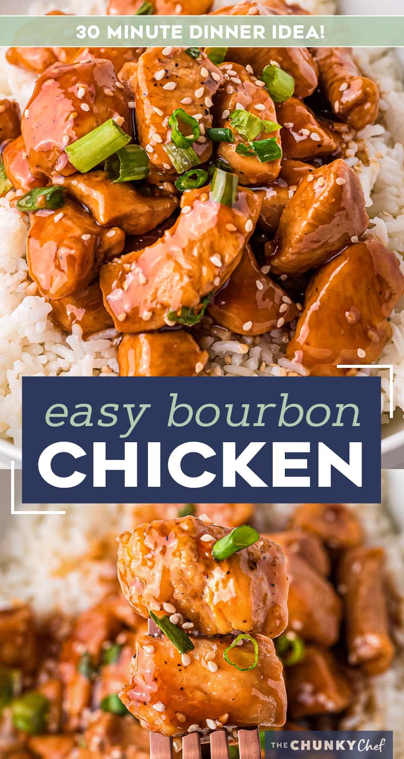 Easy Bourbon Chicken (30 minute recipe) The Chunky Chef