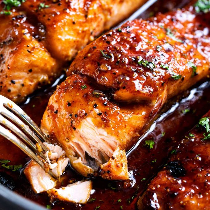 honey garlic salmon