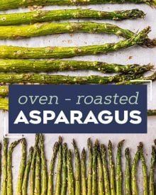 Here's a step-by-step guide for how to roast asparagus in the oven! This easy roasted asparagus recipe is ready in under 30 minutes, and uses simple, easy to find ingredients. It's just the best way to cook asparagus! #asparagus #roasted #vegetable #oven #baked