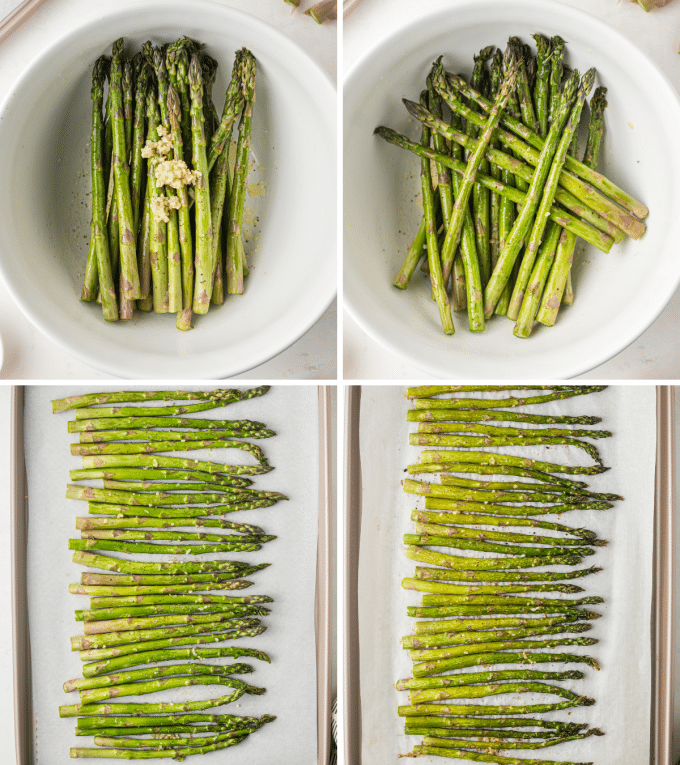 step by step how to roast asparagus in the oven