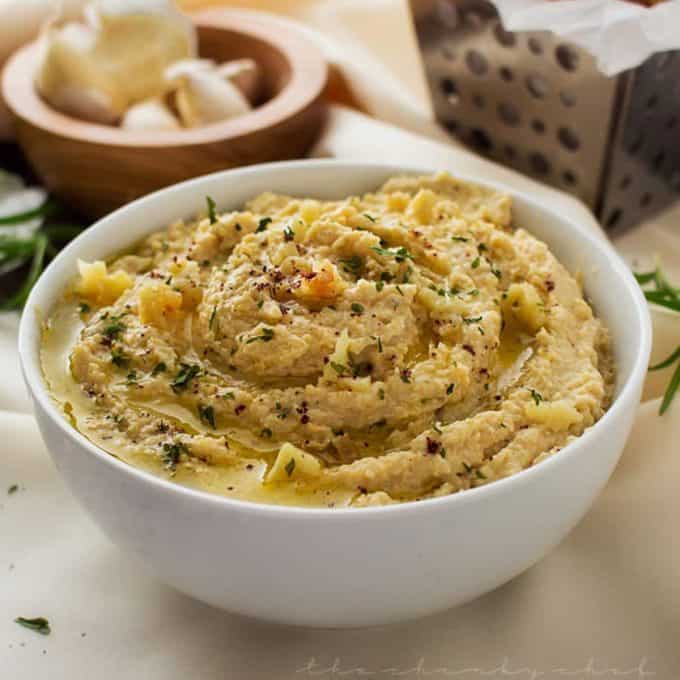 roasted garlic hummus