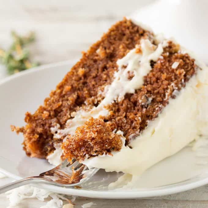 carrot cake slice