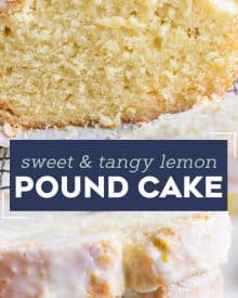 This moist and fluffy Lemon Pound Cake is so easy to make from scratch, and absolutely bursting with bright lemon flavors! The sweet lemon glaze really takes this cake over the top. If you're a fan of Starbucks Lemon Loaf, this lemon pound cake is for you! #poundcake #lemon #dessert #loaf #cake #fromscratch