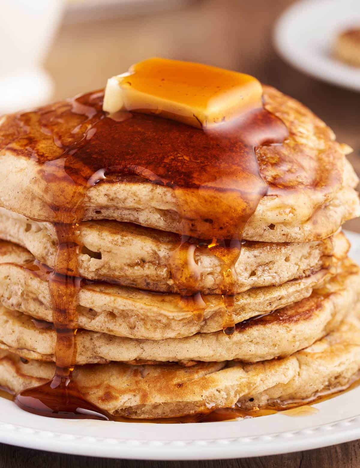 Buttermilk Pancakes with Vanilla and Cinnamon - The Chunky Chef