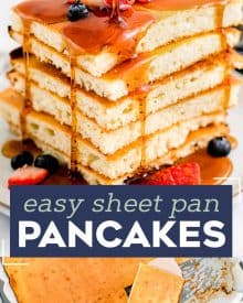 Fluffy Sheet Pan Pancakes - The Chunky Chef