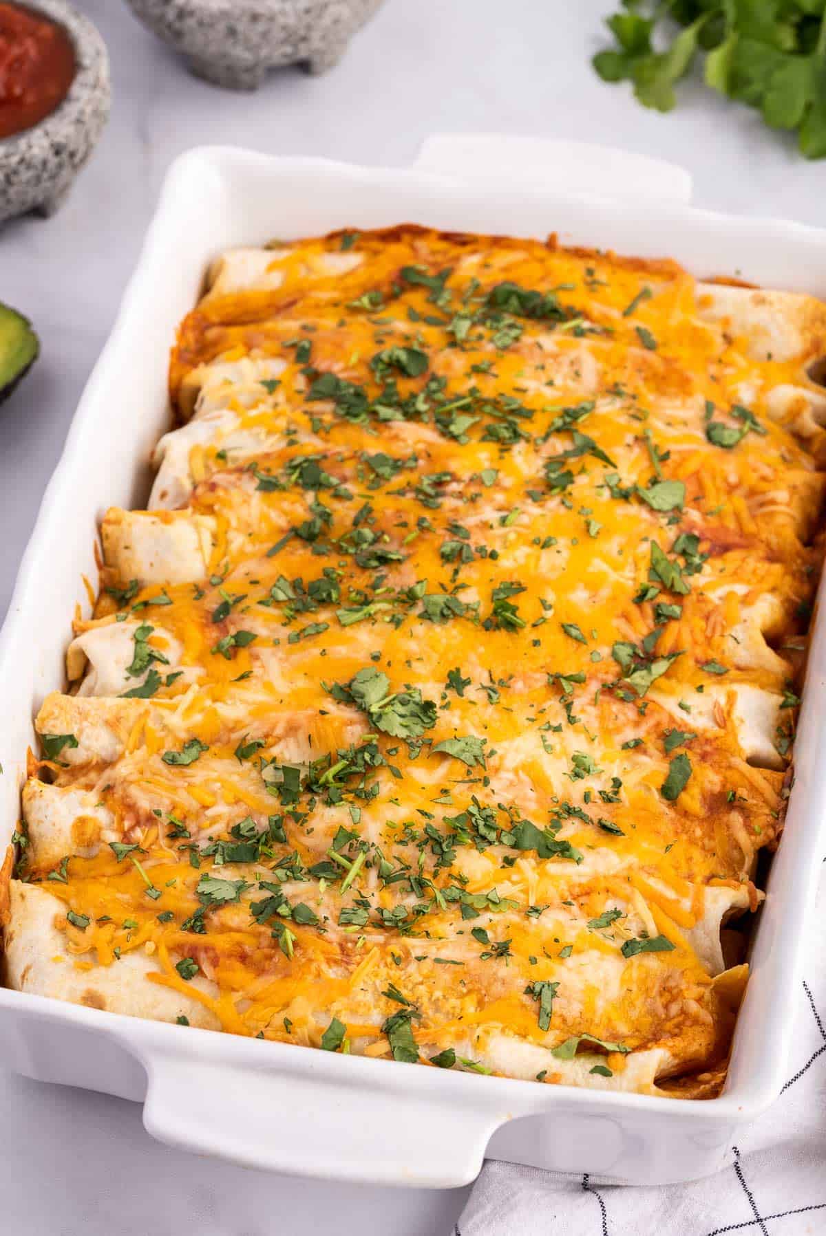 Ground Beef Enchiladas (freezer friendly!) The Chunky Chef