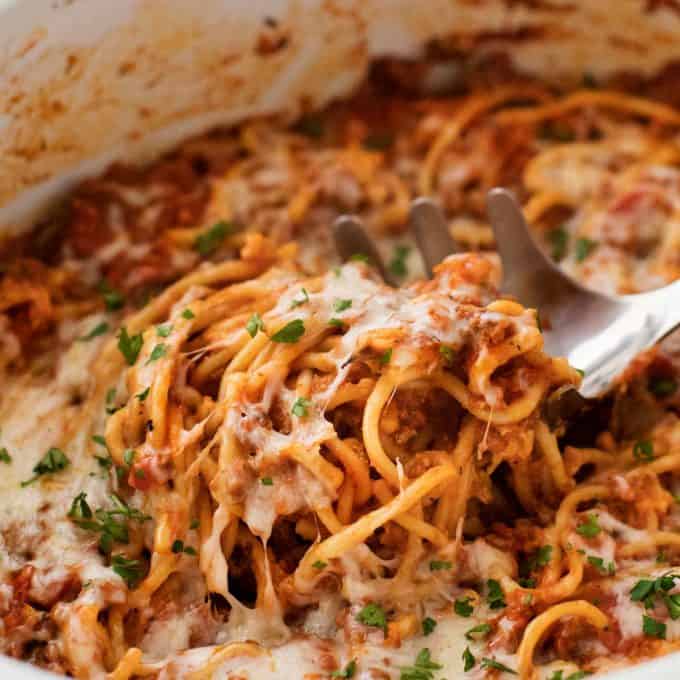 spaghetti casserole