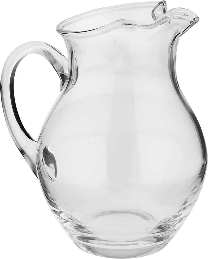 glass pitcher.