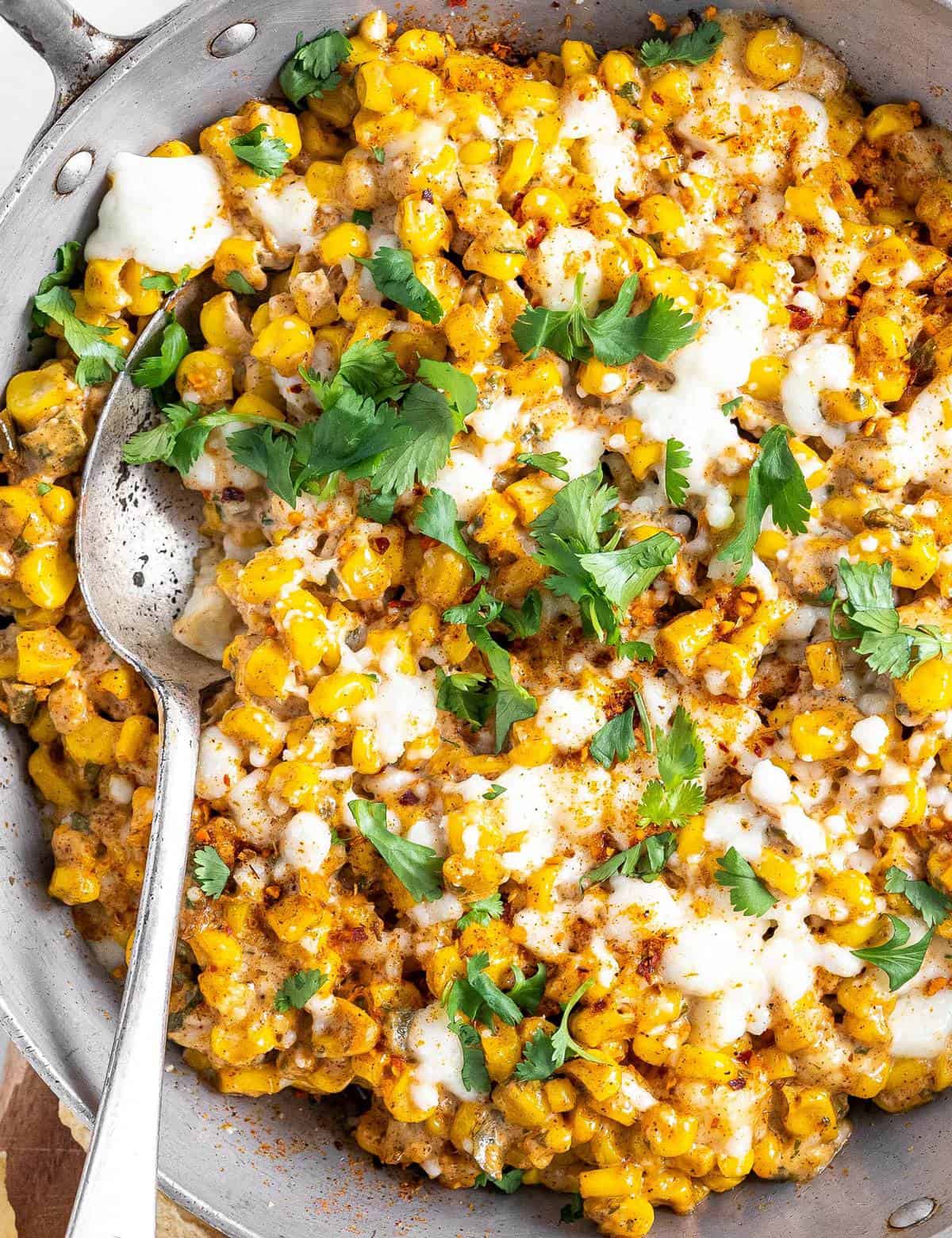Mexican Street Corn Dip (2 ways!) - The Chunky Chef