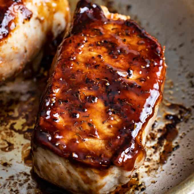 bourbon pork chops