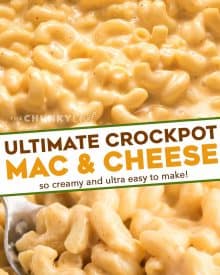 This ultra creamy Mac and Cheese recipe is made right in your slow cooker! Loved by both kids and adults, it's perfect for parties, potlucks, and more! #macandcheese #crockpot #slowcooker