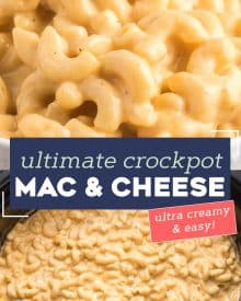 This ultra creamy Mac and Cheese recipe is made right in your slow cooker! Loved by both kids and adults, it's perfect for parties, potlucks, and more! #macandcheese #crockpot #slowcooker