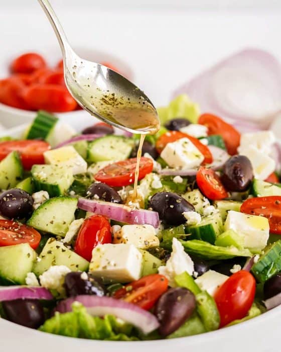 Greek Salad Recipe The Chunky Chef