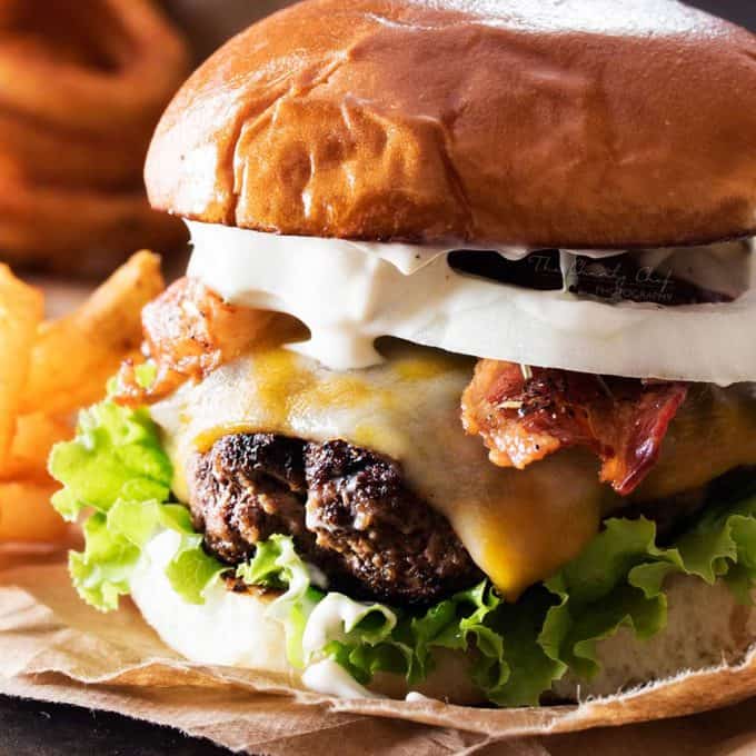 pepper crusted cheeseburger