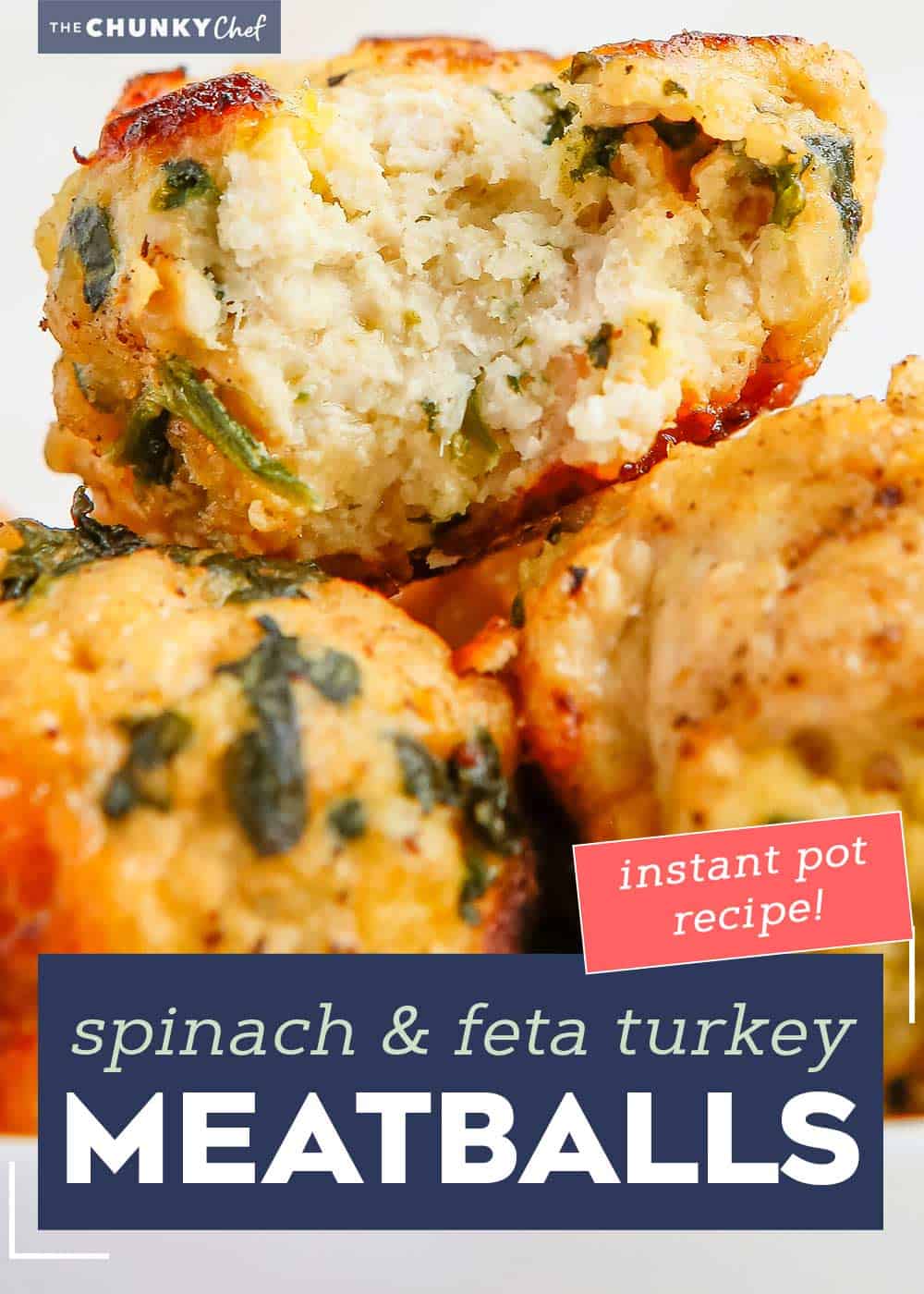Spinach and Feta Turkey Meatballs The Chunky Chef