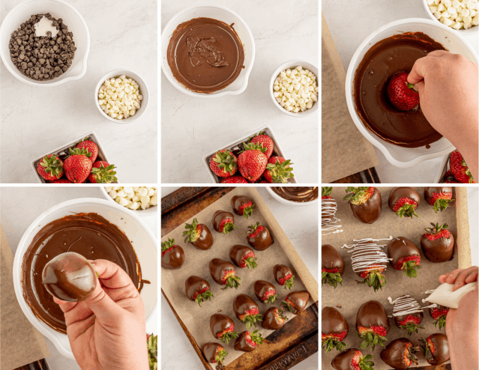 step by step how to make chocolate covered strawberries