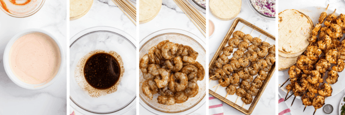 step by step photos of how to make shrimp tacos