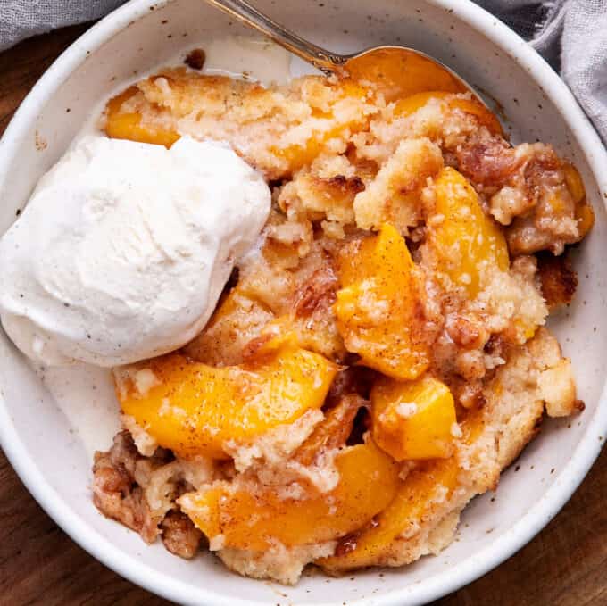 peach cobbler