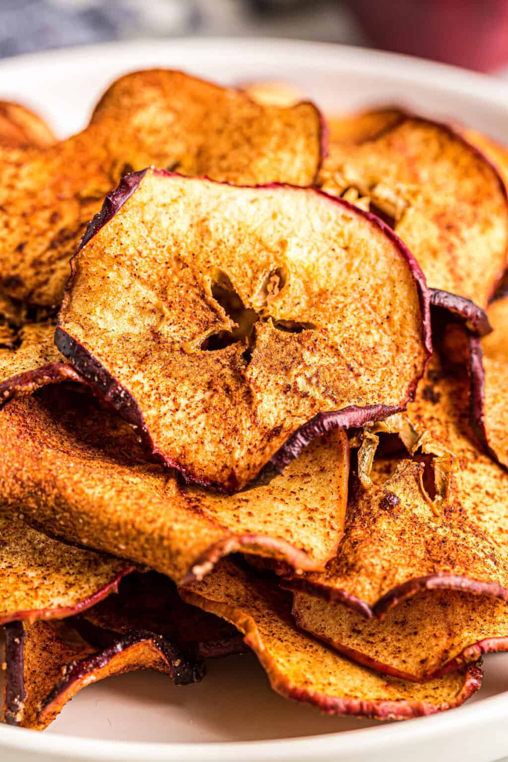 Air Fryer Cinnamon Apple Chips The Chunky Chef