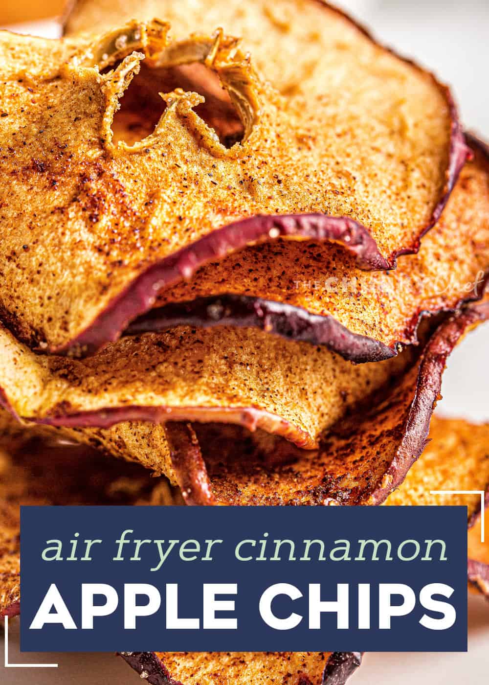 Air Fryer Cinnamon Apple Chips The Chunky Chef