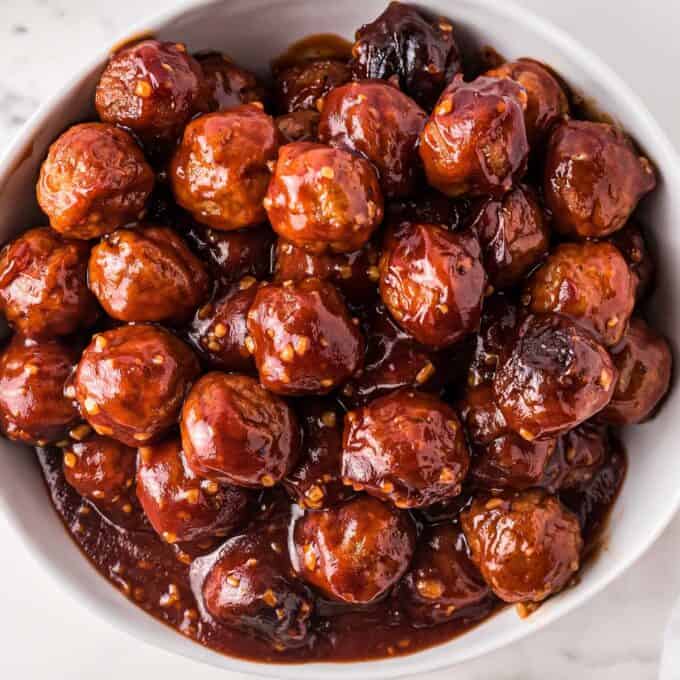 honey garlic meatballs