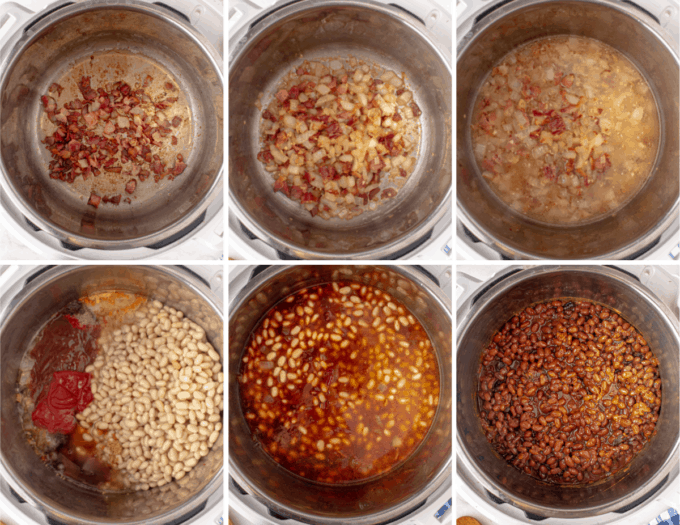 step by step how to make baked beans in the Instant Pot