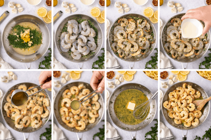 step by step how to make shrimp scampi