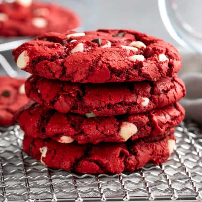 red velvet cake mix cookies