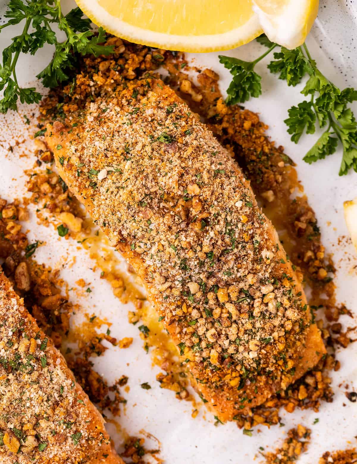 Baked Crusted Dijon Salmon (30 minute meal) The Chunky Chef