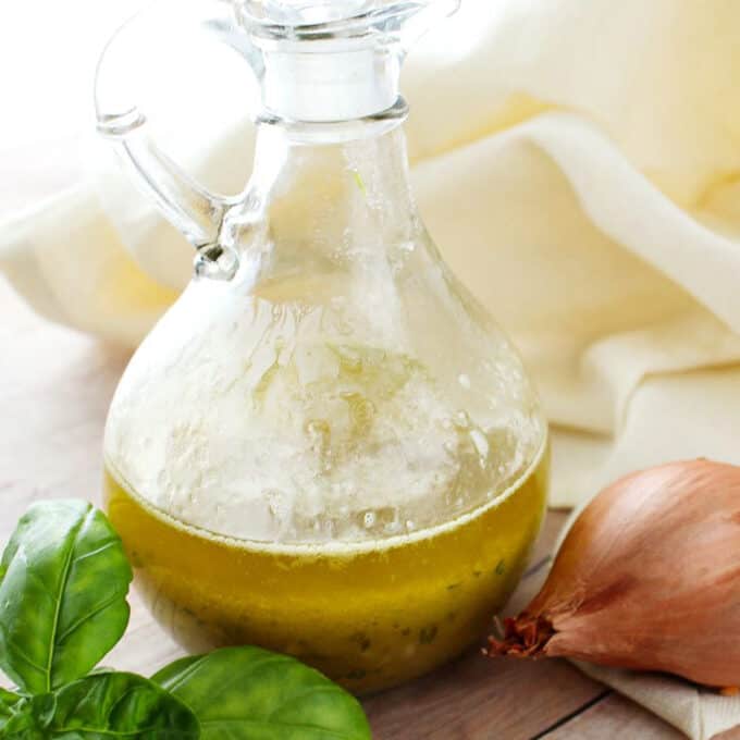 basil shallot vinaigrette