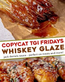 This Copycat TGI Fridays Whiskey Glaze (also previously called Jack Daniels Sauce), is the perfect blend of sweet and savory. It's amazing on chicken, beef, pork, seafood, veggies and more! #whiskey #glaze #tgifridays #jackdaniels