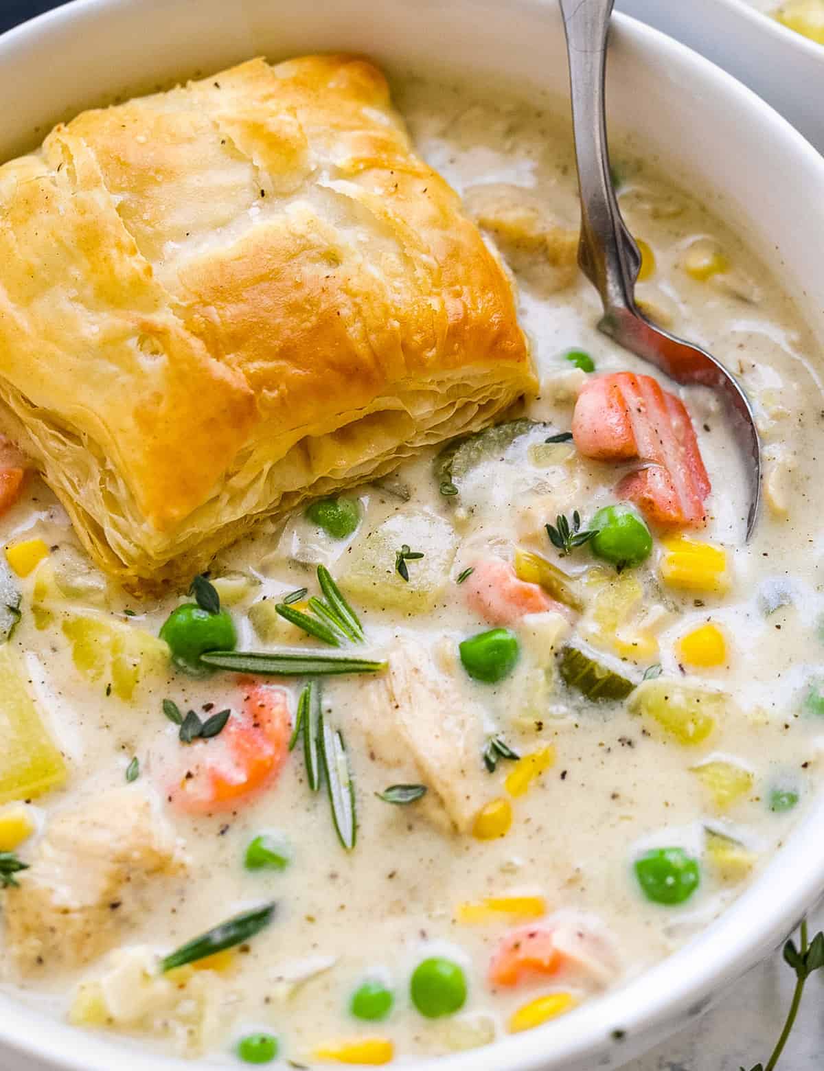 Leftover Turkey (Or Chicken) Pot Pie Soup