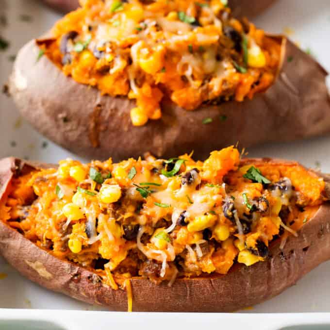 stuffed sweet potatoes