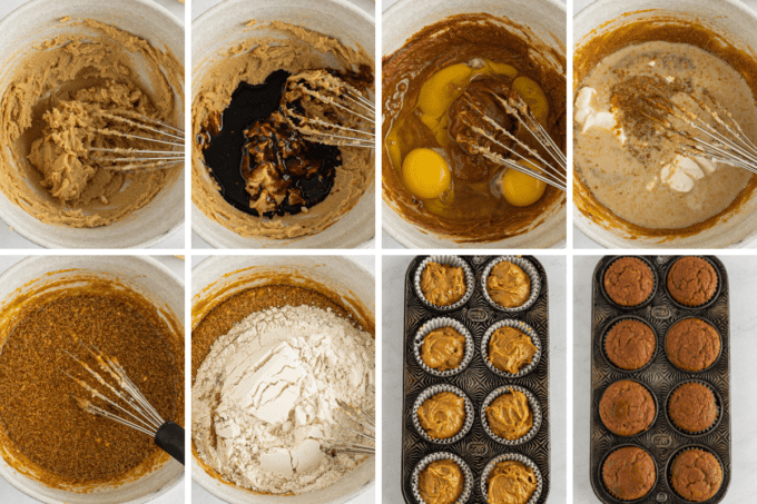 step by step how to make gingerbread cupcakes