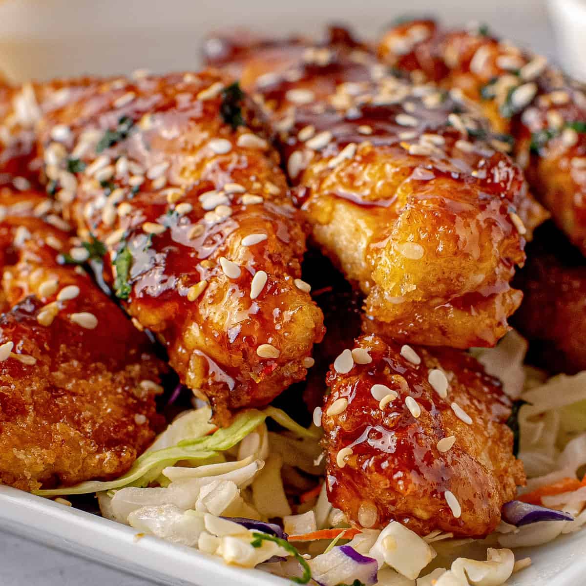 Copycat WhiskeyGlazed Sesame Chicken Strips The Chunky Chef