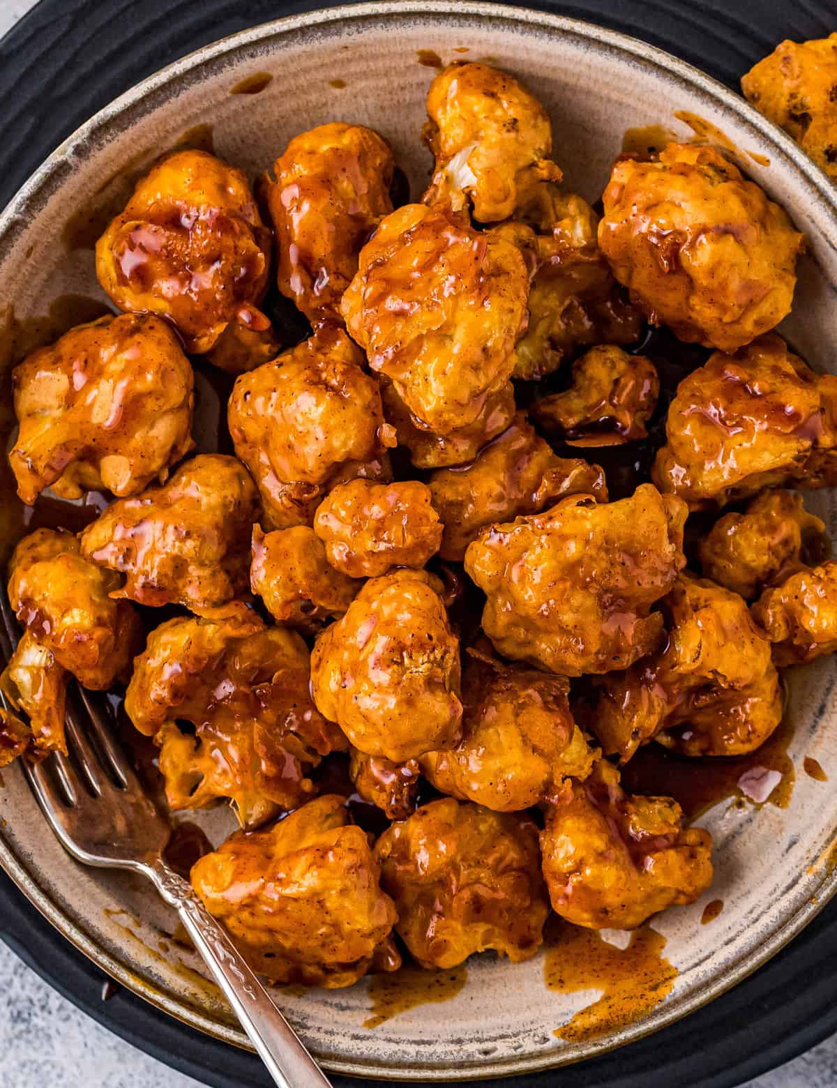 Honey Chipotle Air Fryer Cauliflower Bites - The Chunky Chef