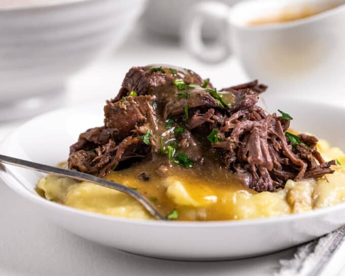 gravy drizzled pot roast