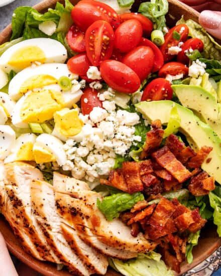 photo of cobb salad with chicken