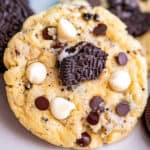 cookies and cream cookies made with cake and pudding mix