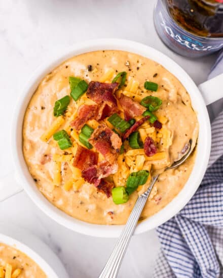 Creamy Beer Cheese Soup - The Chunky Chef