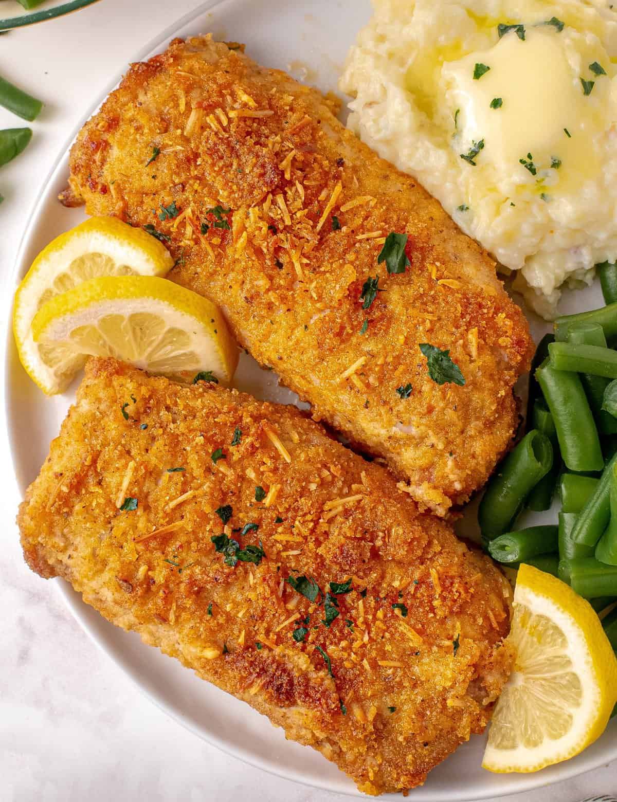 Crispy Breaded Pork Chops - The Chunky Chef