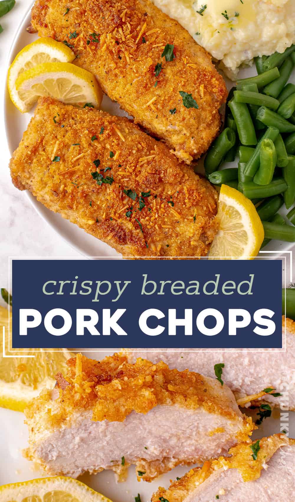 Crispy Breaded Pork Chops - The Chunky Chef