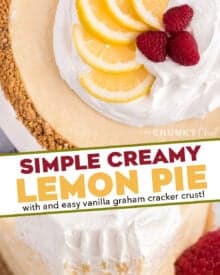 Cool and refreshing creamy lemon filling inside a buttery vanilla graham cracker crust. If you love pies but find them intimidating to bake, this is the recipe for you! Using simple ingredients, this recipe is incredibly simple and fun to make.