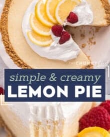 Cool and refreshing creamy lemon filling inside a buttery vanilla graham cracker crust. If you love pies but find them intimidating to bake, this is the recipe for you! Using simple ingredients, this recipe is incredibly simple and fun to make.