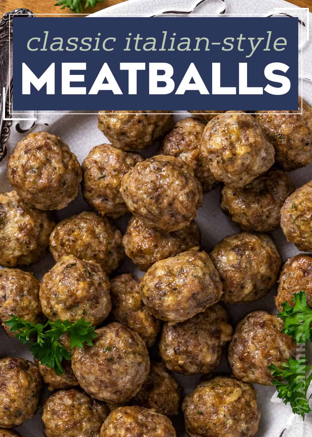 Easy Homemade Italian Meatballs - The Chunky Chef