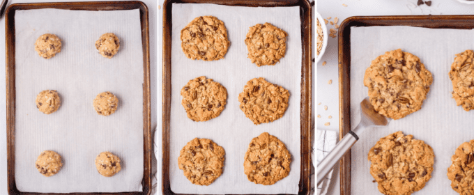 step by step photos of how to bake cowboy cookies