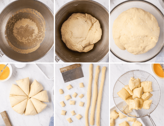 step by step how to make soft pretzel bites