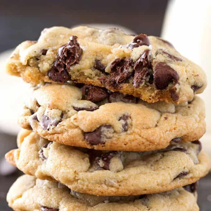 salted chocolate chip cookies